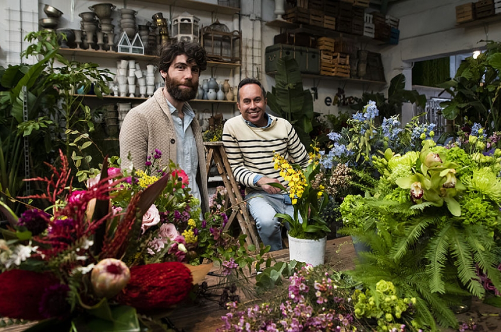 David Henríquez, el florista palmero más cotizado en Madrid